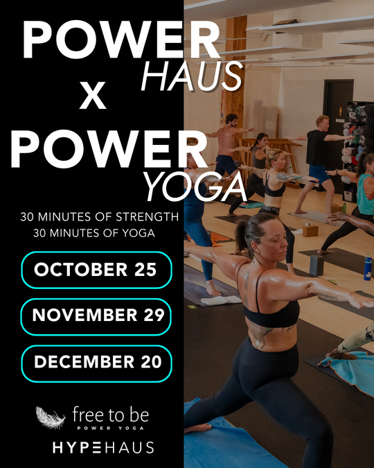 HYPE HAUS COLLAB CLASSES! OCTOBER 25, NOVEM BER 29 + DECEMBER 20